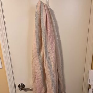 NWT Stripe Fringe Scarf